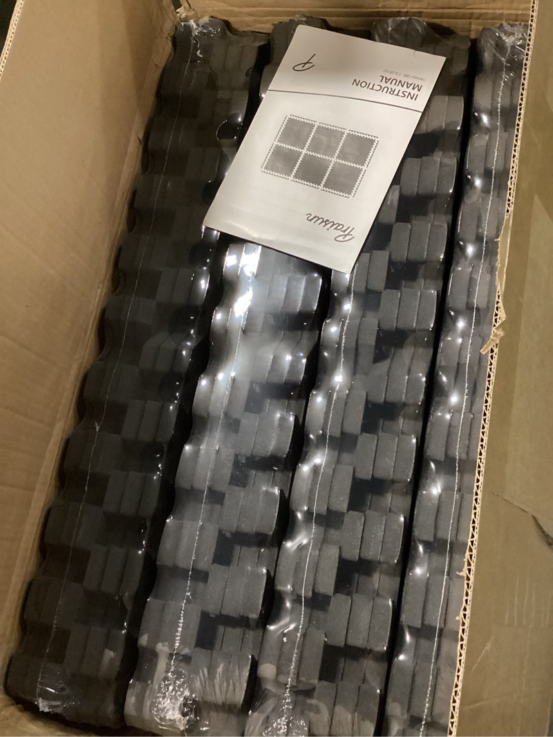 Condition photo showing New/Like New for SUPERJARE 0.79'' Extra-Thick Exercise Equipment Mats, 24Pcs Ft Rubber Top Floor Tiles with High Density EVA Foam, Interlocking Gym Flooring for Home Gym, Workout Mat, Black/Grey