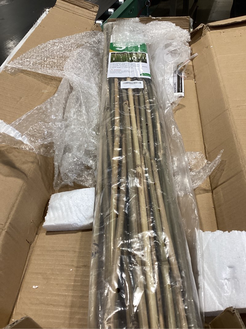 Condition photo showing Good Condition for 3ft Natural Bamboo Plant Stakes for Tomatoes, Beans, Flowers, Potted, Climbing Plants 25pcs