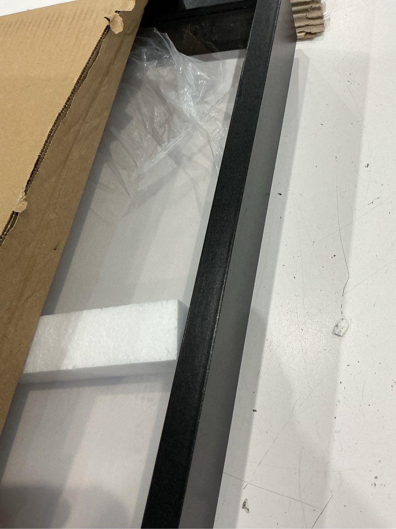Condition photo showing Good Condition for califortree large 16x20 shadow box frame with soft linen back - memory display case, shatterproof plexiglass, 12 push pins included, black black - foam back 16x20