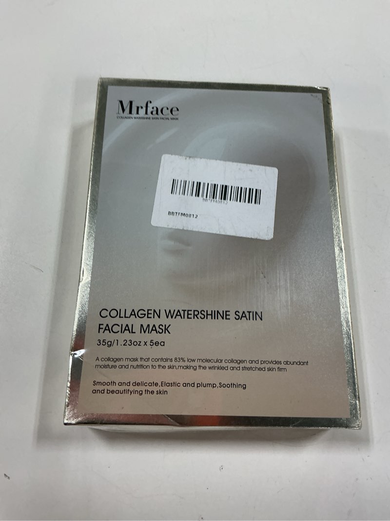 Condition photo showing New/Like New for mrface collagen watershine satin facial mask