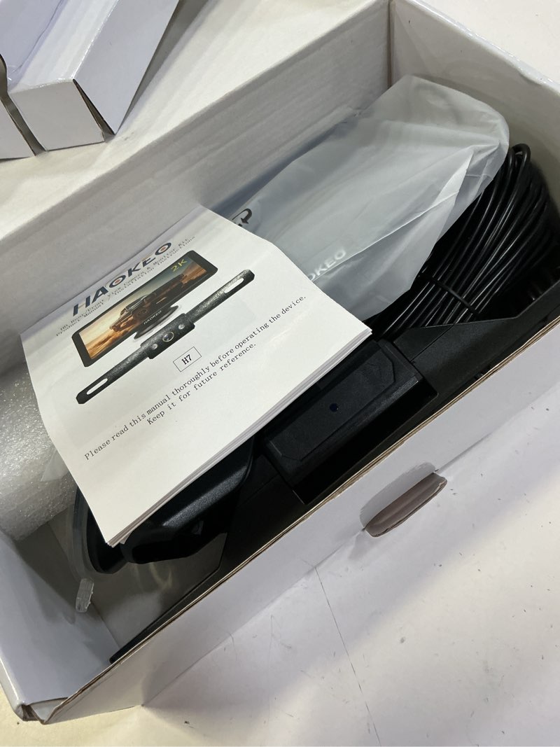 Condition photo showing Good Condition for backup camera for truck 7 inch hd 2k front rear view monitor kit auto color image night vision, ip69 waterproof diy grid lines for car/rv/tractor/semi-trailers/pickup h7