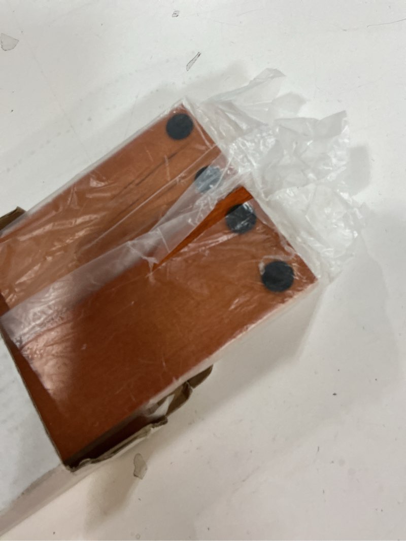 Condition photo showing Good Condition for Yellow Mountain Imports Classic Chestnut Color Wooden Mahjong Game Racks with Pushers, 18 Inches - Set of 4 (Includes Magnetically Attached Mahjong Pushers) Brown