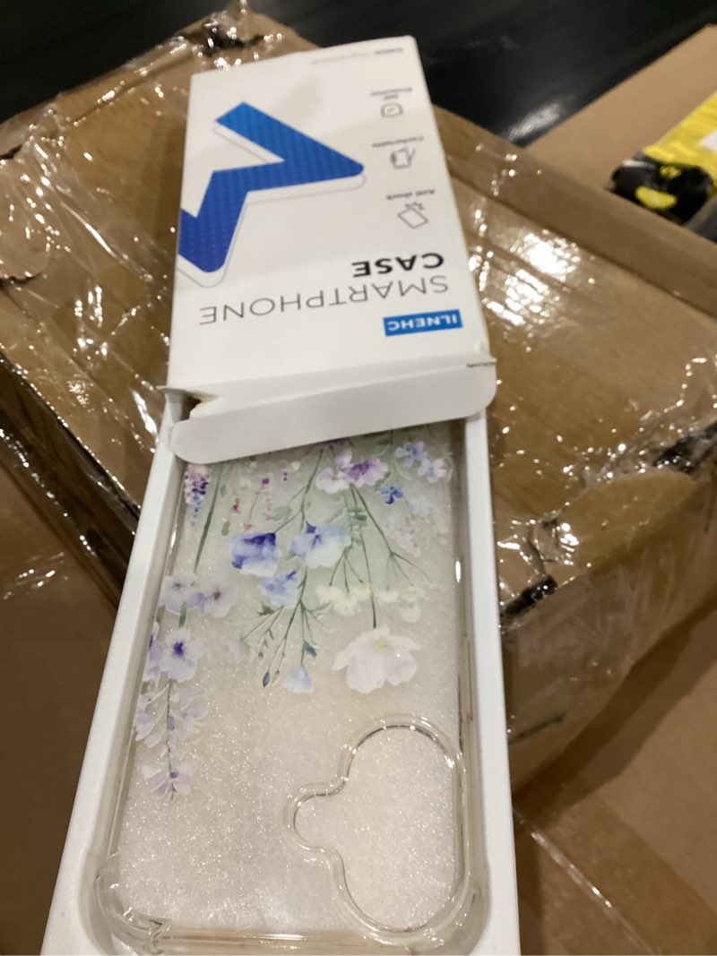 Condition photo showing Good Condition for for iPhone 16 Case,[3 in 1] with Screen Protector & Camera Lens Protector, Flower Pattern Design,Clear Soft Shockproof Slim Floral Phone Cover for Women Girls 2024 6.1\" (Oriental Lily)