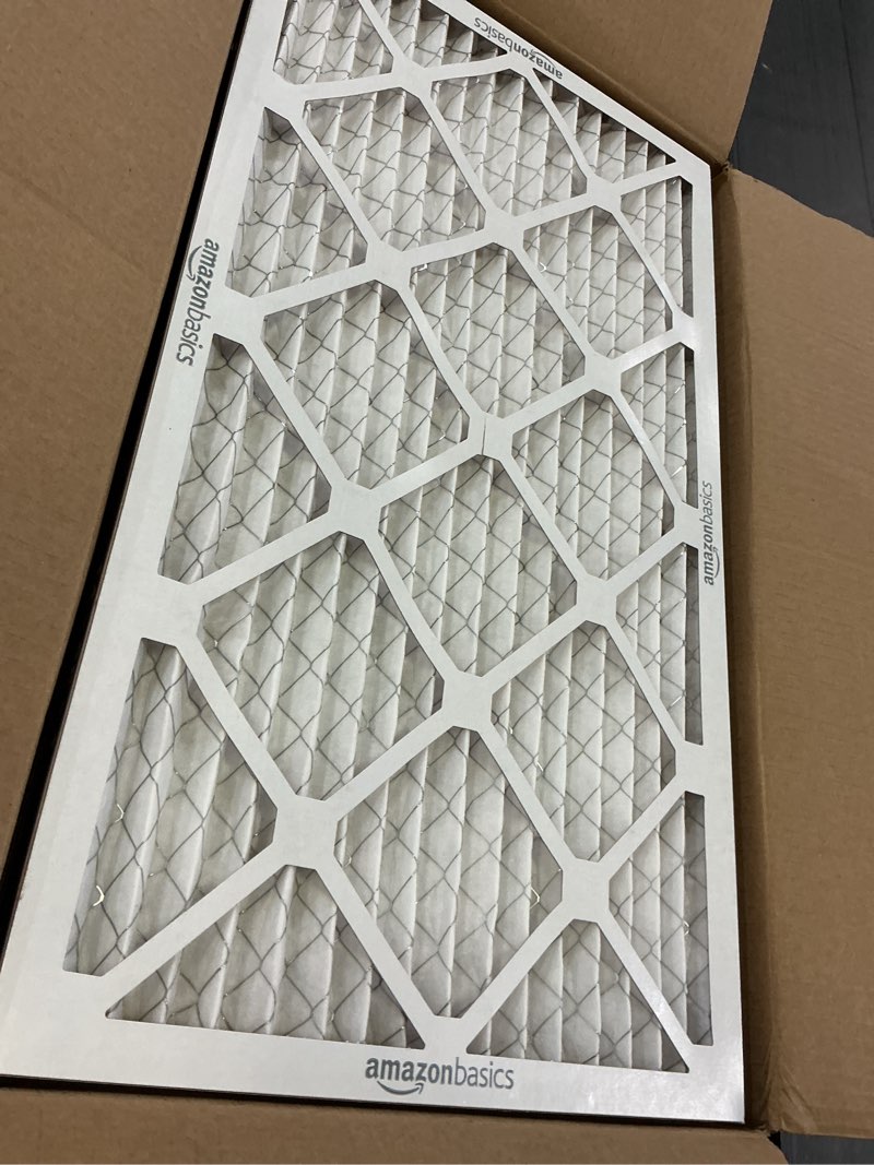 Condition photo showing Good Condition for amazon basics 14x25x1 air filter, merv 11 ac furnace filters, allergy control, removes dust and lint, electrostatic, 6-pack (actual size: 13.75" x 24.75" x 0.75") 14x25x1 merv 11