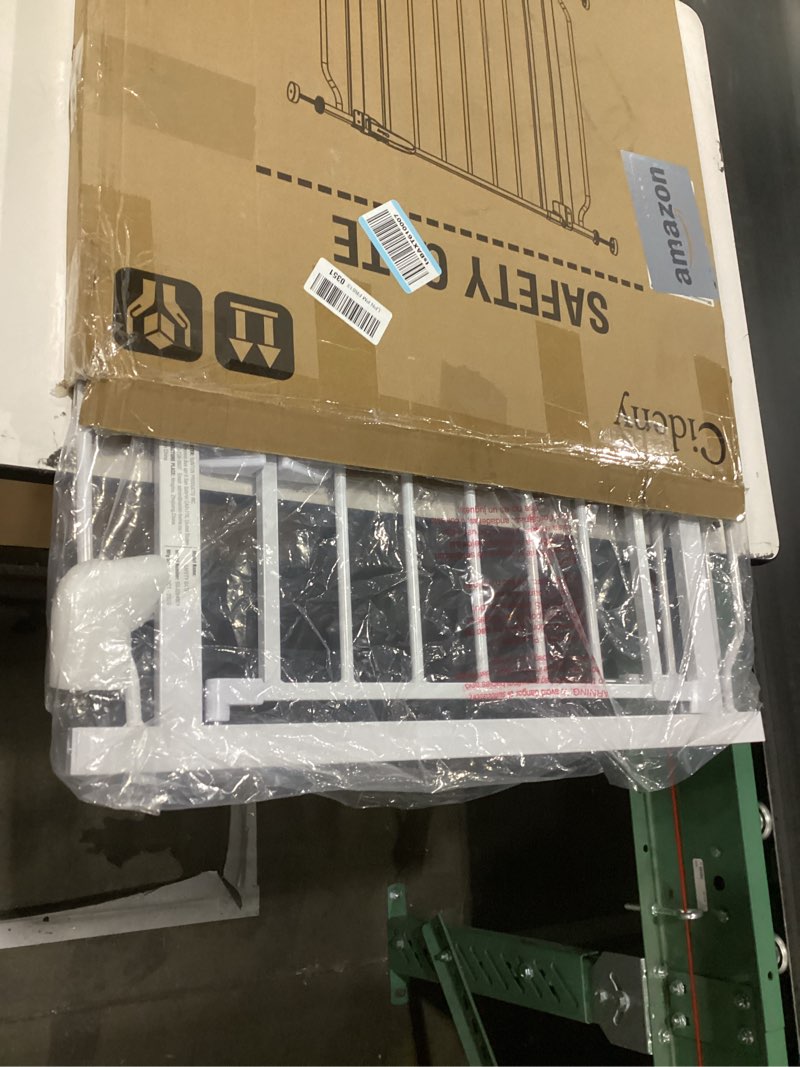 Condition photo showing New/Like New for Baby Gate No Drilling, 29"-40" Auto Close Dog Gate Indoor for Doorways & Stairs, Pressure Mounted Adjustable Pet Gate, Easy Walk Through Child Gate for Children & Pets Stroller Friendly, White