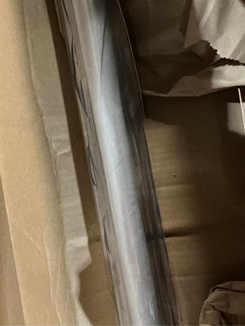 Condition photo showing As Is for similar vevor clear table cover protector, 1.5mm thick 36 x 72 in pvc plastic tablecloth, waterproof & oil spill proof, customizable rectangle table cover for writing desk, coffee table, dining room table 72\" x 36\" (rectangular)