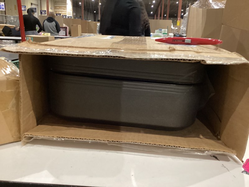 sentrysafe dark gray fireproof and waterproof safe with key lock, chest lock box with carrying handl