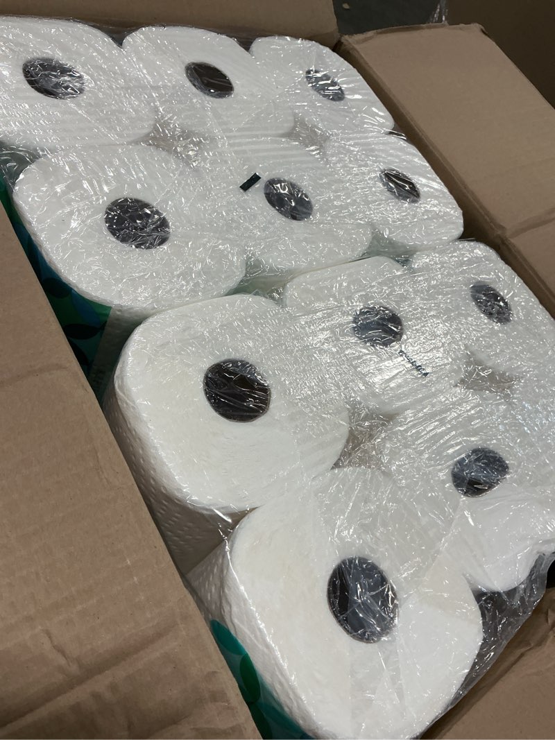 Condition photo showing Good Condition for Amazon Brand - Presto! Flex-a-Size Paper Towels, 158 Sheet Huge Roll, 12 Rolls (2 Packs of 6), Equivalent to 38 Regular Rolls, White