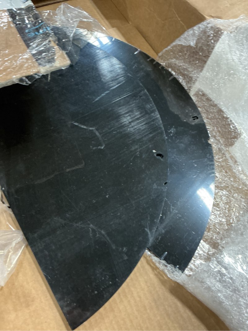 Condition photo showing As Is for 20.5 inch sump pump cover plastic submersible sump basic cover black septic tank lid for water pump basin bucket outdoor well (split) 20.5 inch split