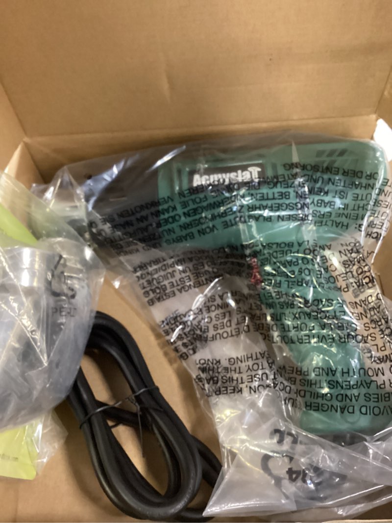 Condition photo showing Good Condition for heat gun, heavy duty hot air gun kit dual temperature settings 572?~932? (300?-500?), overload protection with 4 nozzles for crafts, shrink wrapping/tubing, paint removing, epoxy resin green
