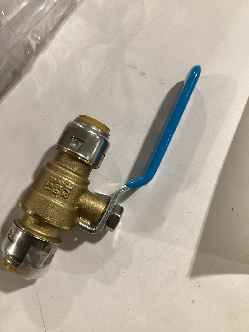 Condition photo showing As Is for SharkBite Max 1/2-in Push-to-connect Brass Ball Valve