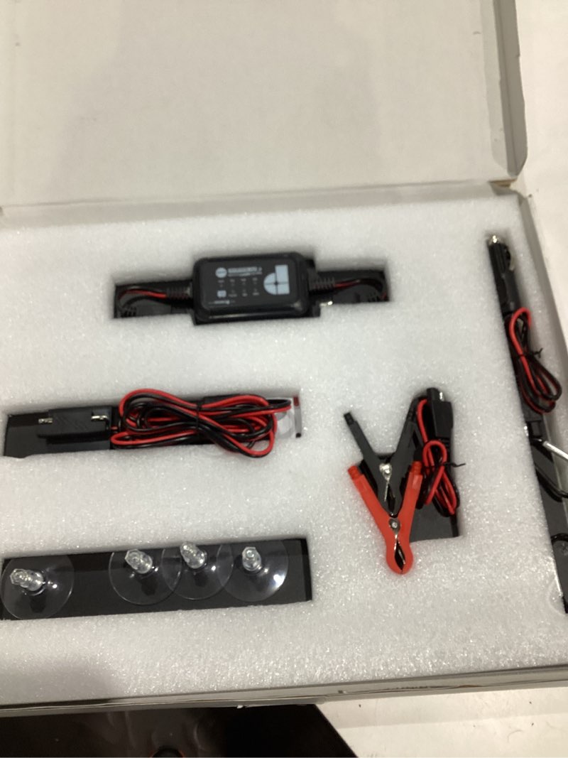 Condition photo showing Good Condition for powoxi 30w solar battery charger: 12v solar car battery trickle maintainer - with mppt controller parameter adjustable - for rv boat marine motorcycle trailer truck tractor - solar panel kit 30w-mppt pro