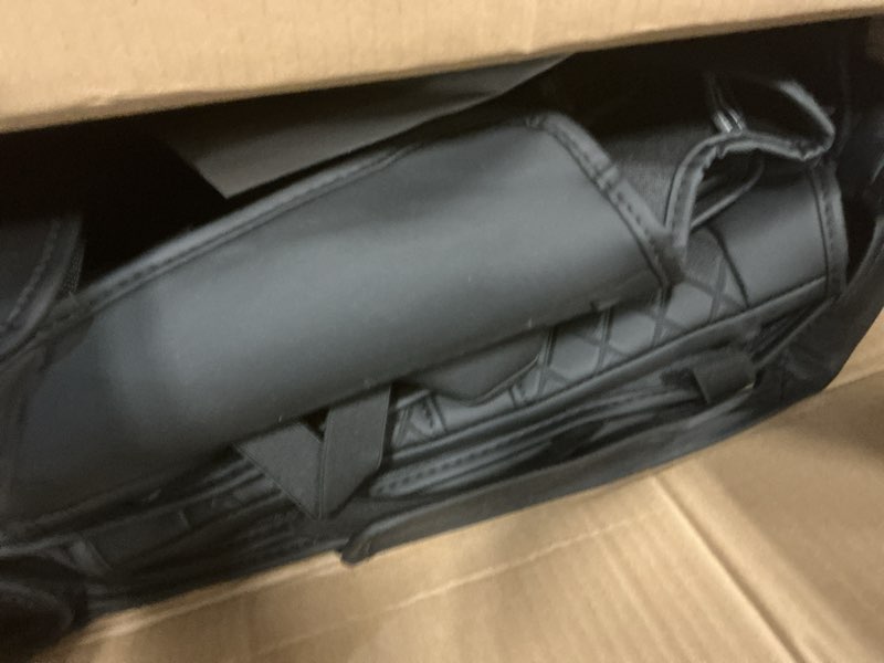 Condition photo showing Good Condition for for Chevy Silverado & GMC Sierra Leather Seat Covers, Crew Cab 1500 2019-2026, 2500HD 3500HD 2020-2026, Custom Fit Truck Pickup Seat Cover Full Set, Black (with Rear Armrest/Seatback Storage)