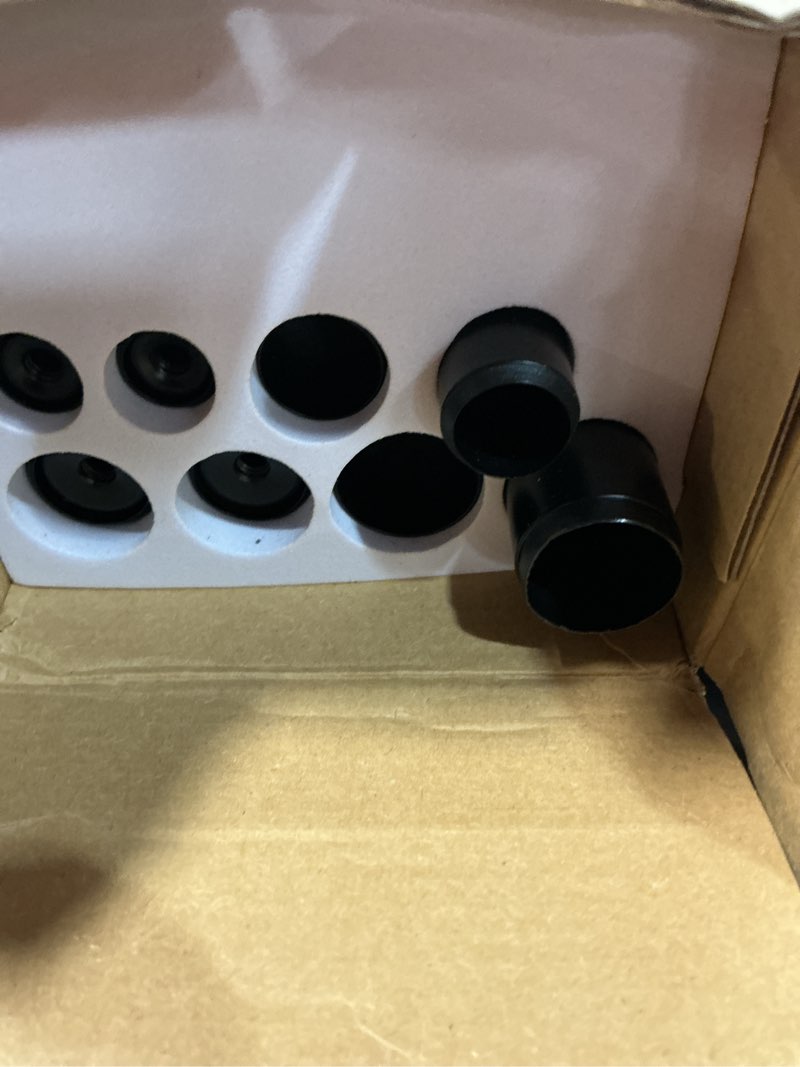 Condition photo showing Good Condition for kamanina 1 inch double curtain rods 66 to 120 inches (5.5-10 feet), heavy duty adjustable double curtain rod for windows, black drapery rods with end caps black 66-120"