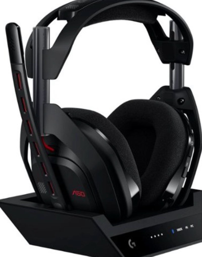 Logitech - A50 LIGHTSPEED Wireless Gaming Headset + Base Station (Gen 5) for Xbox, PlayStation 5, PC/Mac or Nintendo Switch - Black