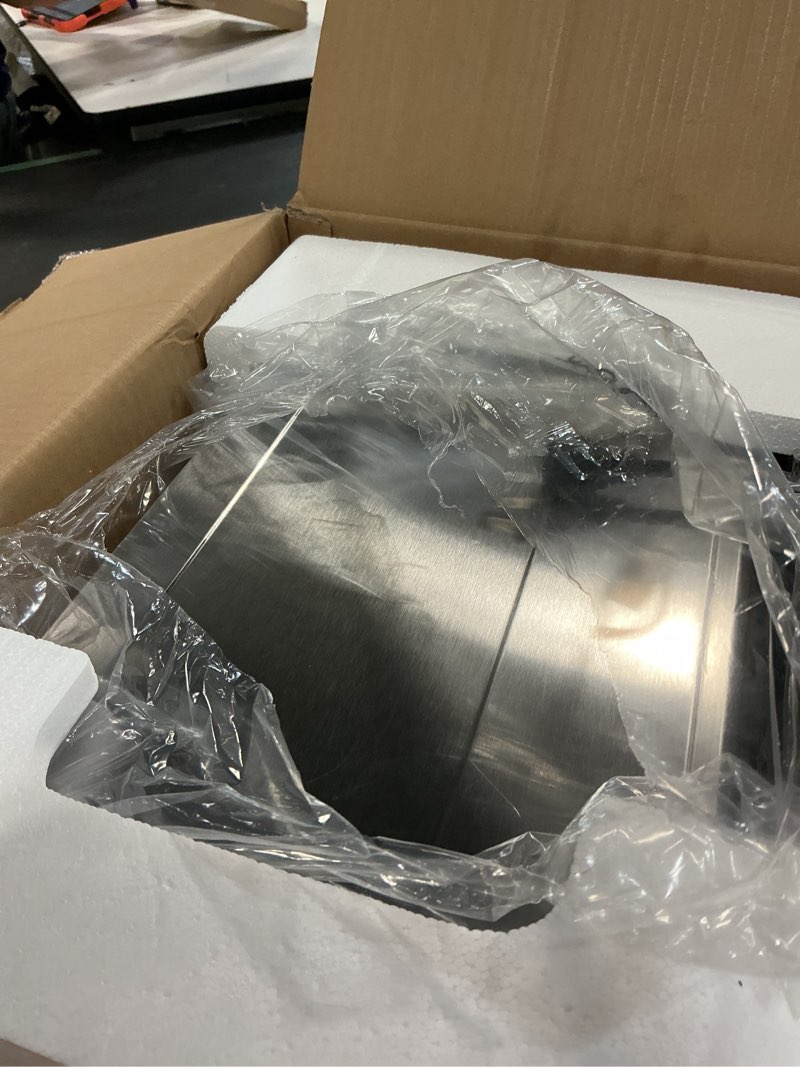 Condition photo showing Good Condition for gourmia toaster oven digital air fryer - convection mode with 4 slice capacity, 3 rack positions, 12 presets, toast, bagel, bake, roast, broil, dehydrate, popcorn, fits 9" pizza, stainless steel