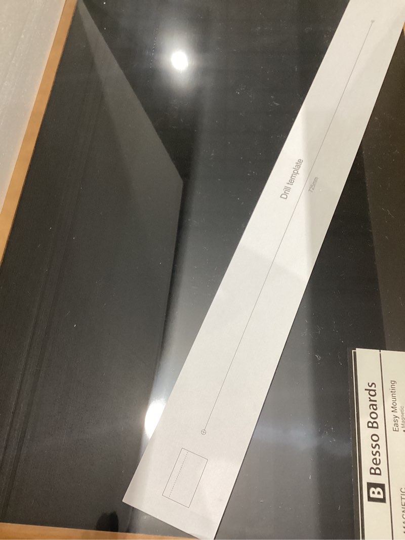 Condition photo showing Good Condition for besso 24x36 magnetic chalkboard – large rustic wall blackboard with wood frame – hanging framed chalk board for home kitchen office wedding menu sign – includes magnets – non-porous surface 36"w x 24"h pine