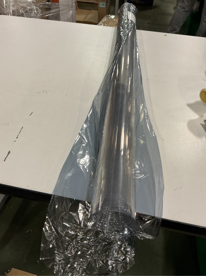 Condition photo showing New/Like New for Clear Table Protector 36 x 60 Inch, 1.4mm Thick Waterproof PVC Plastic Table Cover, Durable Table Pad for Dining Room, Kitchen, Writing Desk, and Coffee Tables 36 x 60 inch Rectangle Clear 1.4mm