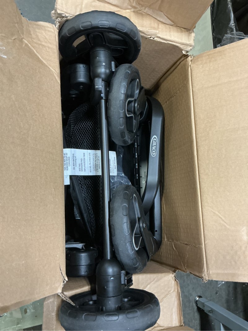 Condition photo showing As Is for Graco Ready2Jet Compact Stroller – Overhead Friendly Compact Travel Stroller with Automatic Fold, Kingston Stroller Kingston