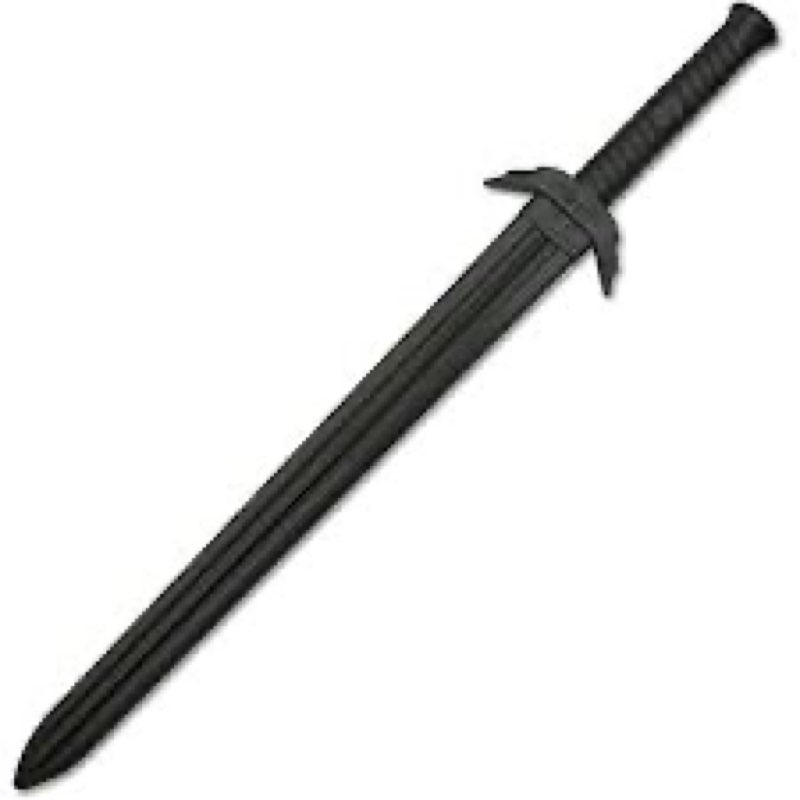 master usa polymer training equipment, black polypropylene blade, martial arts training gear, rounded tip- practice, cosplay