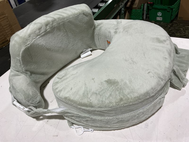 Condition photo showing Good Condition for my brest friend super deluxe nursing pillow - enhanced comfort & ergonomic breastfeeding pillow for ultimate support for mom & baby - adjustable and with handy side pocket, platinum platinum super deluxe