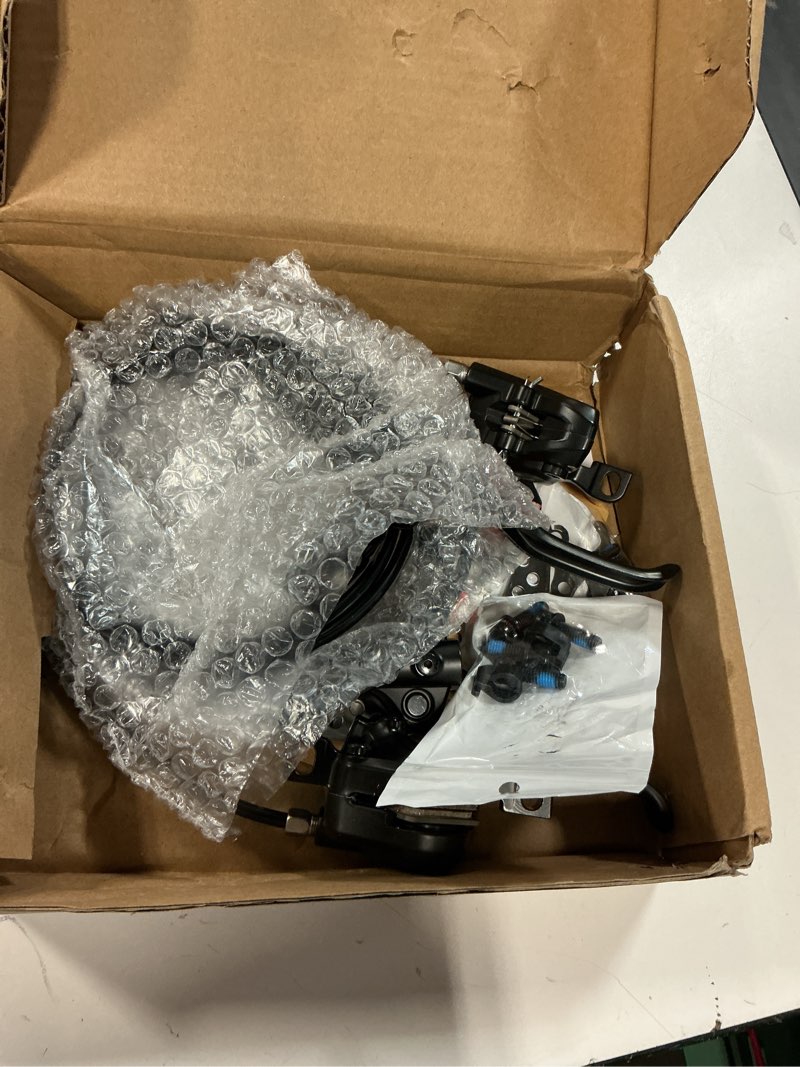 Condition photo showing Good Condition for mt200 mtb hydraulic disc brakes set with rt26 160mm rotors left front 800mm right rear 1550mm mountain bike hydraulic brake mountain bike bicycle disc brake 2 piston