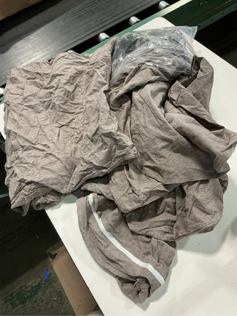 Condition photo showing Good Condition for luxury stonewashed microfiber duvet cover set, twin size, 2 pieces (1 duvet cover, 1 pillowcase), soft duvet cover, solid bedding