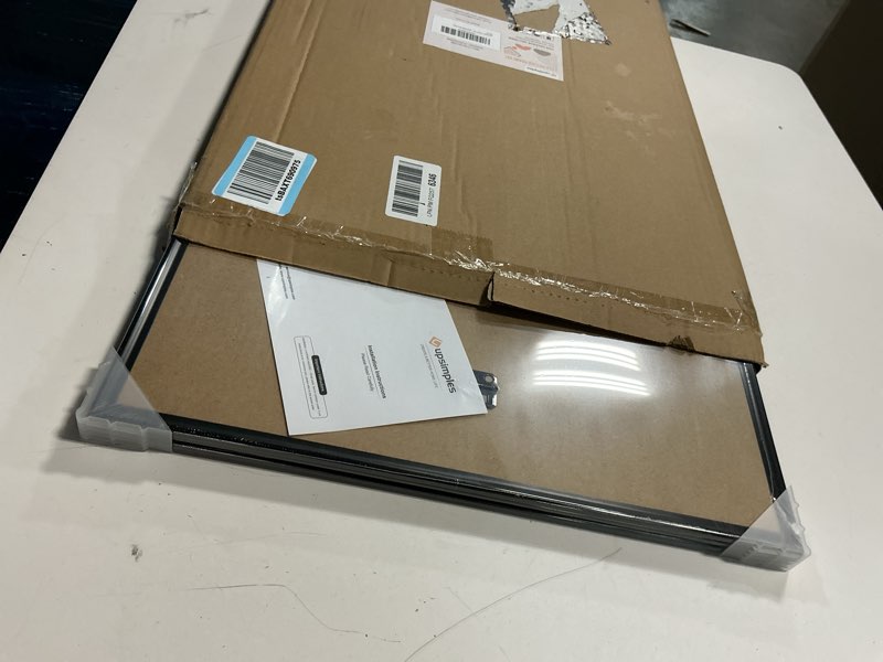 Condition photo showing Good Condition for upsimples 16x24 picture frame black 3 pack, scratch-proof poster frames 16 x 24 for photo gallery - slide-in strips, horizontal or vertical wall mounting