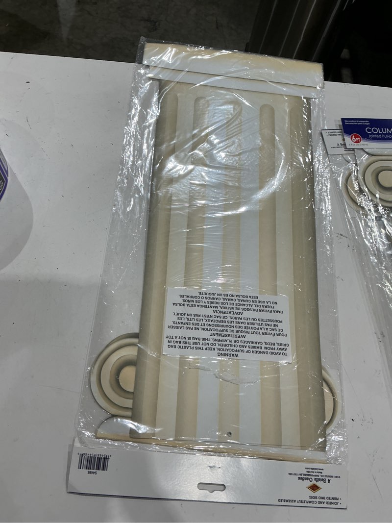 Condition photo showing New/Like New for beistle roman pillar photo prop backdrop, greek column wall decoration, italian jointed cut out party decor, rome& greece party accessry, 6'