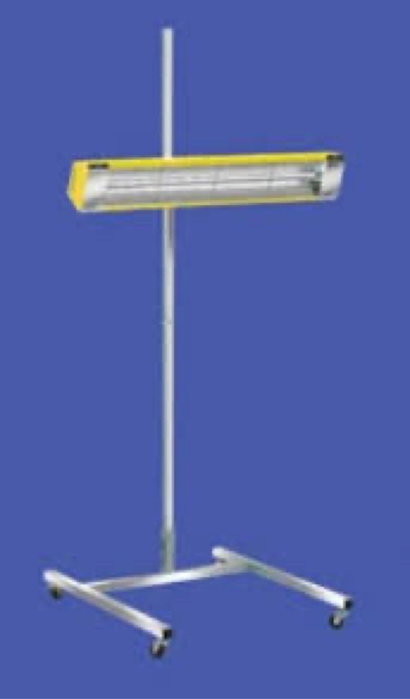 infratech inf-14-1000 sru-1615 120v medium wave system portable infrared curing lamp with one head