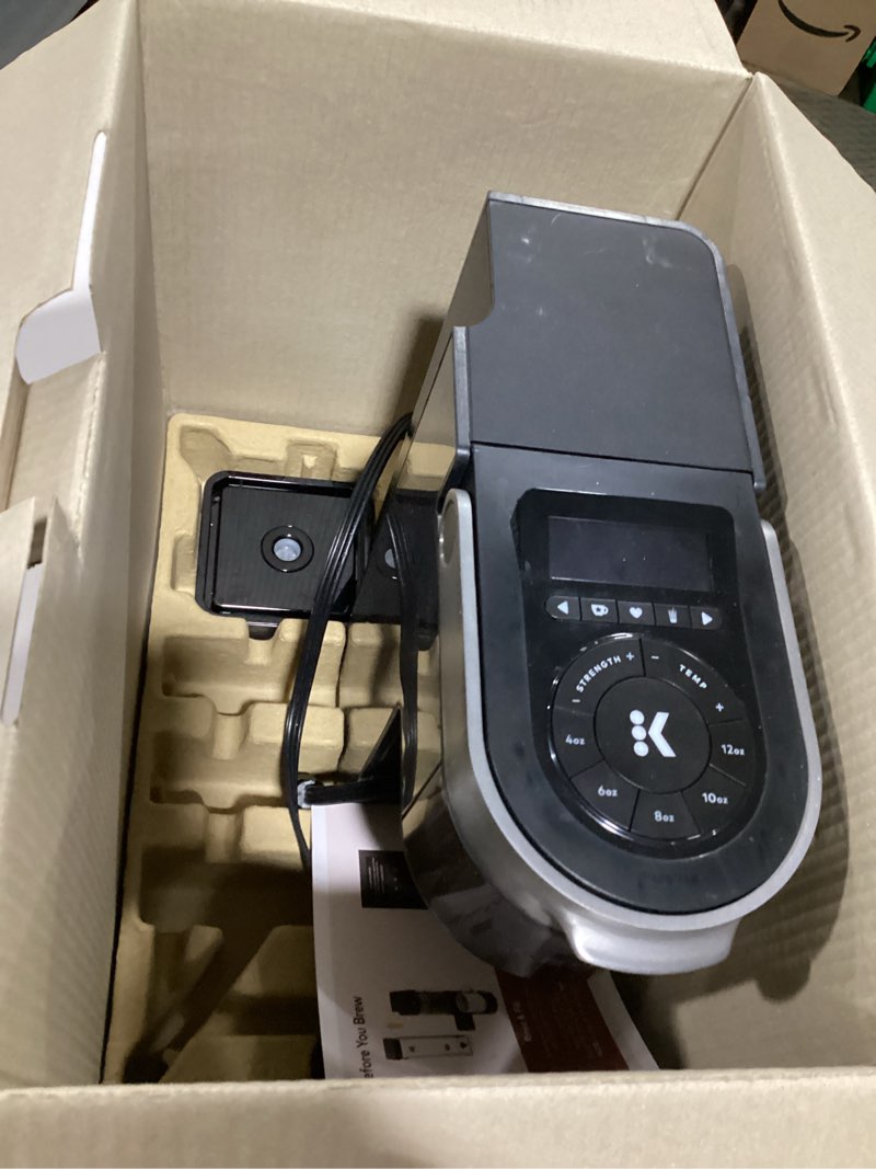 Condition photo showing As Is for keurig k-supreme plus smart coffee maker, single serve k-cup pod coffee brewer, brewid and multistream technology, 78 oz, black black maker
