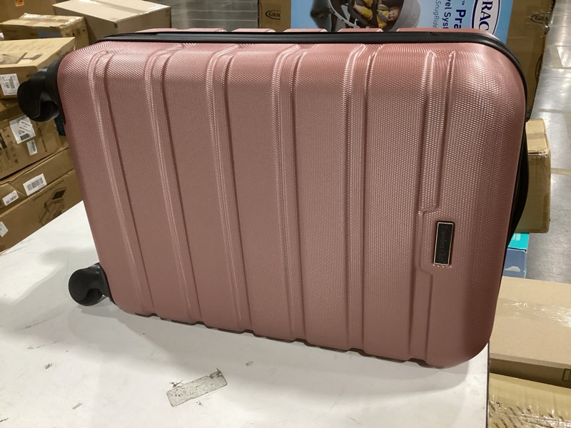 Condition photo showing Good Condition for travelers club harper luggage, rose gold, 22-inch carry-on 22-inch rose gold