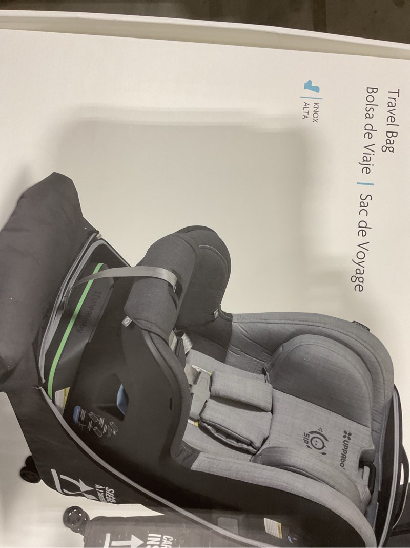 Condition photo showing New/Like New for uppababy travel bag for vista and cruz strollers - includes travelsafe program coverage, inner wheel bag and storage pocket - smooth wheels, handles + durable design travel bag for vista/cruz/vista v2/cruz v2