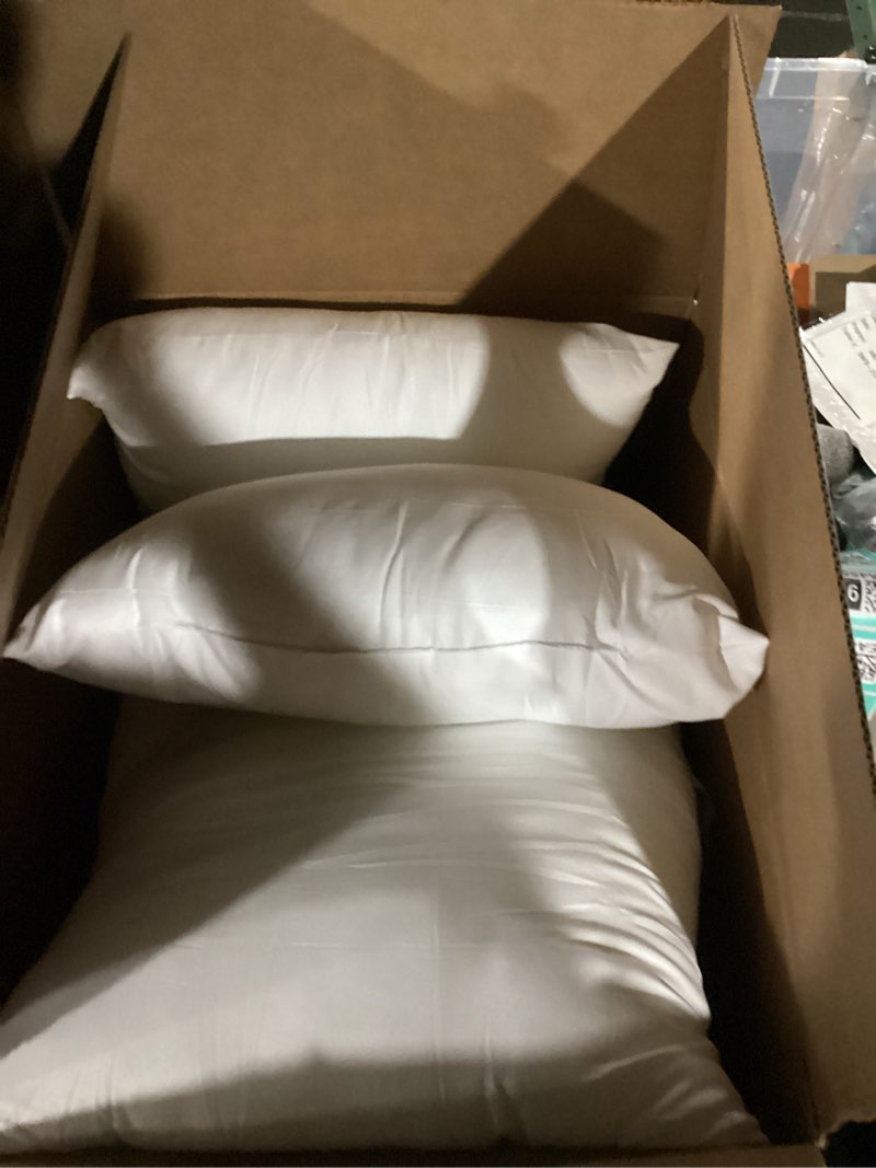 Condition photo showing Good Condition for miulee pillows inserts, pack of 4 18x18 inch 100% virgin microfiber filling throw pillows for bed couch sofa