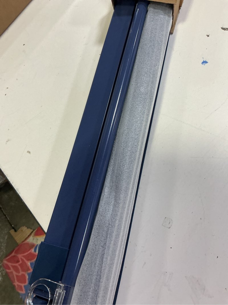 Condition photo showing Good Condition for lazblinds no drill blinds for indoor windows, blackout roller shades, cordless window blackout blinds, thermal insulated fabric uv protection for home and office, 35.5" w x 48" h, navy blue blackout - navy blue 35.5" w x 48" h