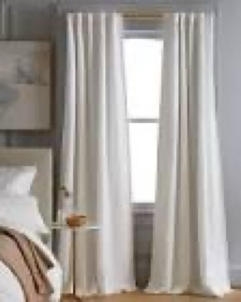quince  european linen  blackout curtain  48”x96” ivory