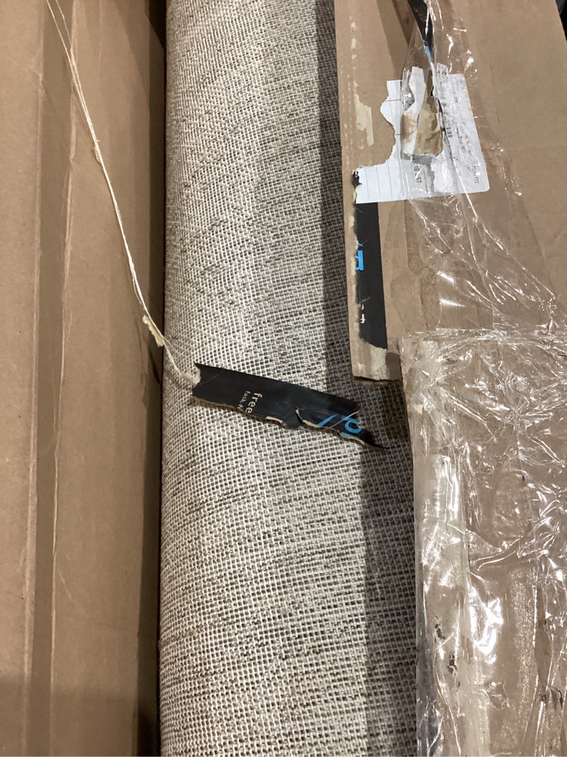 Condition photo showing Good Condition for Loloi Magnolia Home by Joanna Gaines Junie Collection JUE-02 Oatmeal/Smoke 2'-7" x 10'-0", .38 Pile Height, Runner Rug Oatmeal / Smoke 2'7" x 10' (Rectangular)