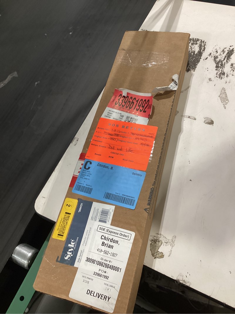 style selections stone effects 3.5-in h x 22-in l solstice cultured marble bathroom side splash