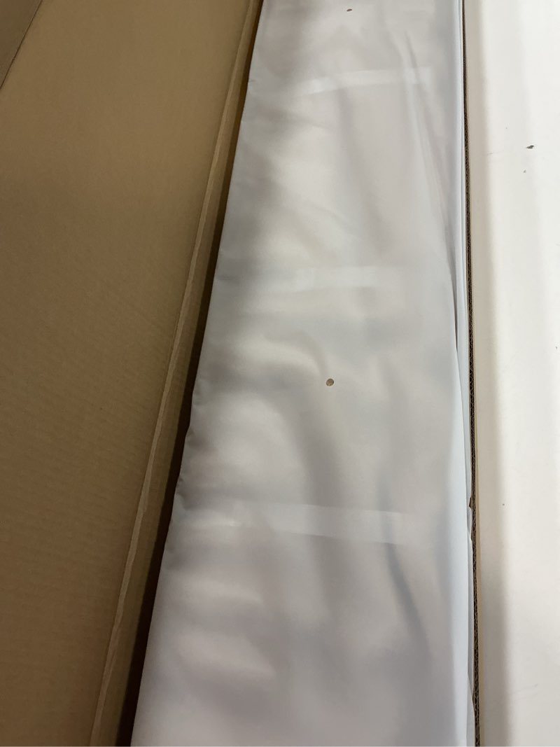 Condition photo showing Good Condition for Room Divider Blackout Curtains Flexible Sliding Tracks Sets Ceiling Mounted Rod Window Curtain Privacy Separation for Bedroom Living Rooms,1 Panel Khaki Drape and Black Track Set-W144xH96 in Khaki 144"W x 96"L (Pack of 1)