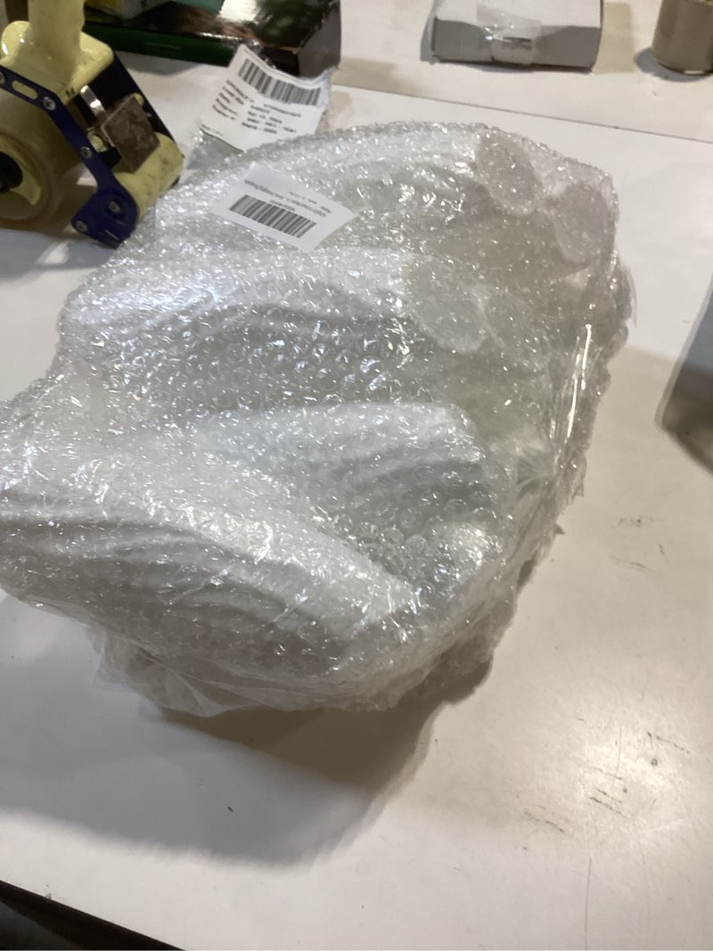 Condition photo showing New/Like New for soujoy 10 pack plastic composite flower vase, unbreakable floral vase home decor centerpieces, white tall conic bud vase for wedding decor, living room, arranging bouquets