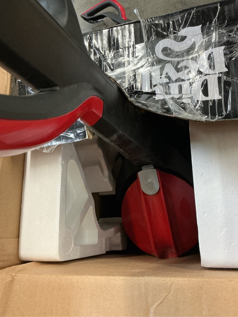 Condition photo showing As Is for dirt devil upright vacuum cleaners - hepa filtration