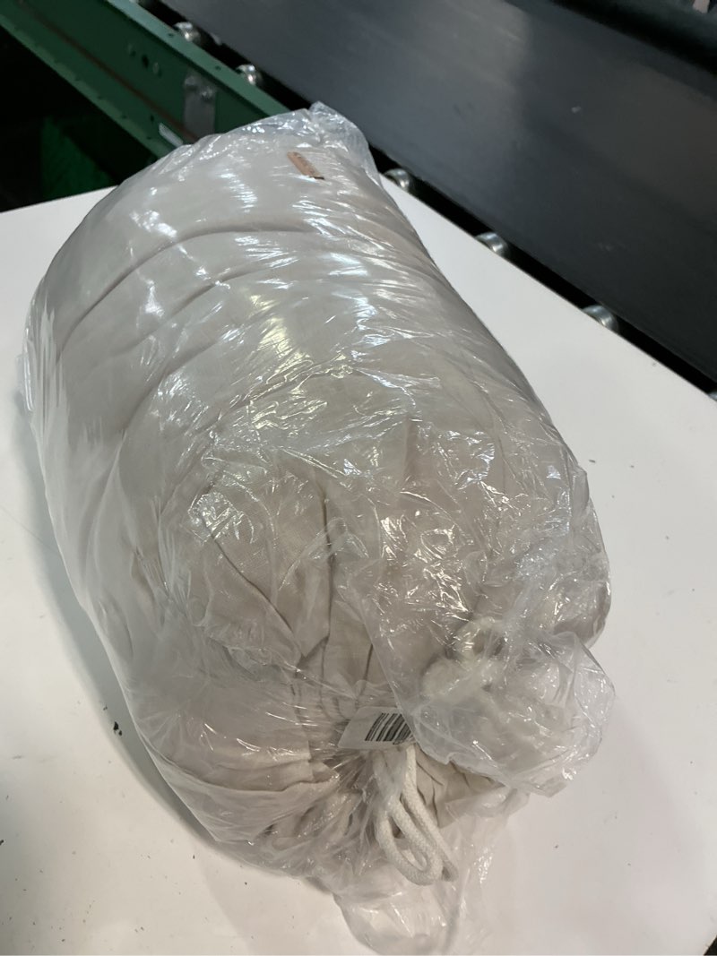 Condition photo showing Good Condition for european linen double flange duvet cover set, king/cal king, sand