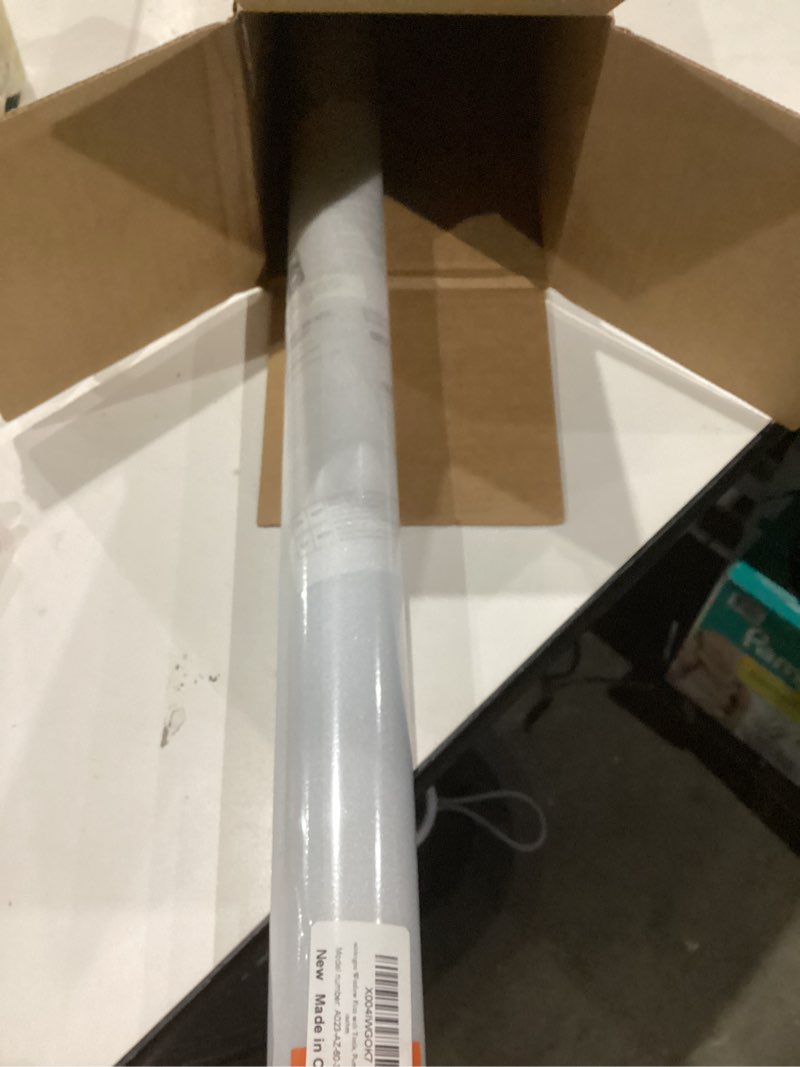 Condition photo showing As Is for rabbitgoo Window Privacy Film for Glass Windows with Kit Decorative Clings UV Blocking Heat Control Static Cling Removable Bathroom Bedroom Door Home Coverings Pure, 17.5 x 78.7 inches Pure 17.5" x 78.7"