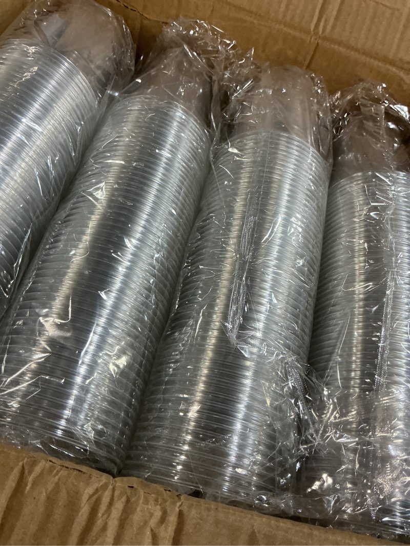 Condition photo showing Good Condition for Lamosi 1000 Pack 16 oz Clear Plastic Cups, Disposable Cups Wine Cocktail Punch, Sturdy & Food Safe Plastic Cup for Party & Wedding 16OZ-1000PACK