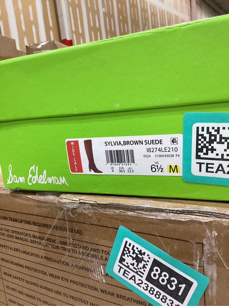 Sam Edelman Women's Sylvia Knee High Boot, Frontier Brown Wide Calf, 6.5