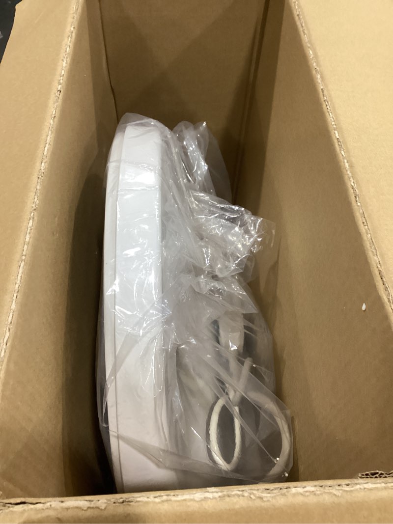 Condition photo showing As Is for ZMJH 236D Bidet Toilet Seat Elongated - Endless Warm Water, Heated Seat & Vortex Wash, Dual Front/Rear Cleaning, Warm Air Dryer, LED Night Light, Electric-Powered(Round)
