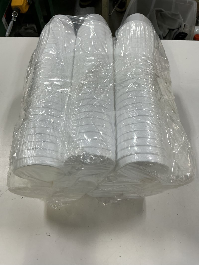 Condition photo showing New/Like New for Mr Miracle 4 Ounce Foam Cup with Vented Lid in White. Hot and Cold Foods. For Ice Cream, Yogurt, Soup, Takeout, Carryout. Model MM-4J6/6JL (100, 4 Ounce) 100 4 Ounce
