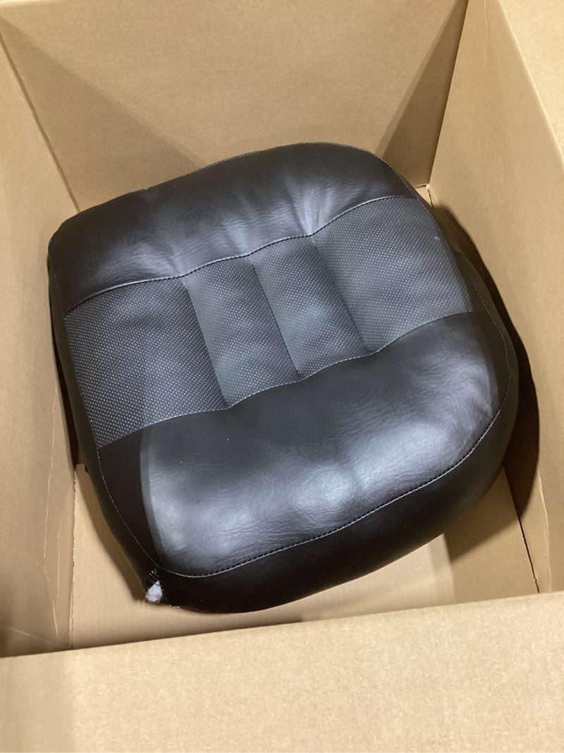Condition photo showing Good Condition for YOUFI Leather Seat Cushion Extra-Thick Booster for Office Chair to Rise Height - Full Filling for Support - with Breathable Cover, Handle and Buckle - Relieves Back Pain – 18"x16"x6" (Black)