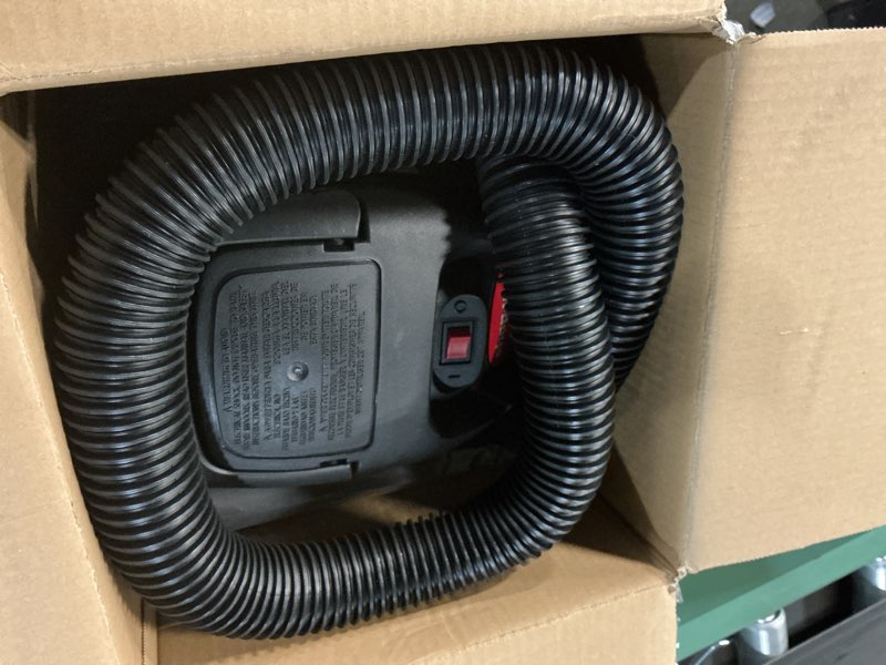 Condition photo showing As Is for Shop-Vac 2021000 1 Gallon 1 Peak Wet/Dry Vac, Portable Compact Micro Vacuum with Collapsible Handle Wall Bracket & Multifunction Accessories Uses Type A Filter Bag & Type MM Foam Sleeve Red