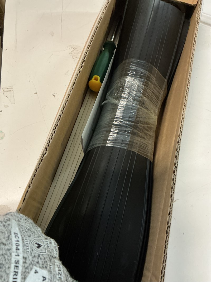 Condition photo showing Good Condition for 8 FT Garage Door Seals Bottom Rubber, Heavy Duty U+O Ring Garage Door Bottom Seal with Aluminium Track Retainer Kit, Universal Garage Door Weather Stripping for Home Garage Protection
